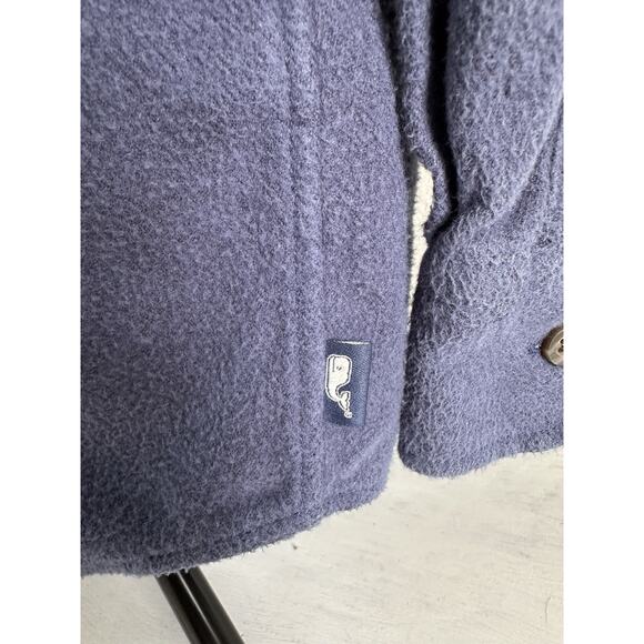 Vineyard Vines Crosby Shirt Men's Medium Blue 100% Cotton Flannel Elbow Patch - Picture 6 of 15